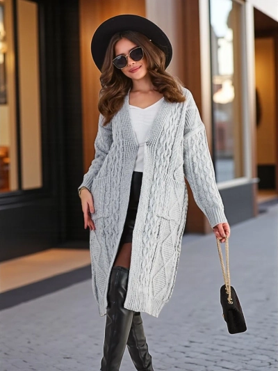 Pull poncho en tricot pour femmes Royalfashion