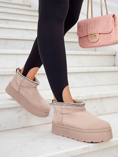 Royalfashion Bottes courtes pour femmes a'la bottes de neige Xoalla