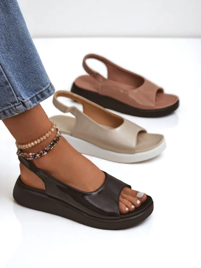 Royalfashion Sandales pour femmes à semelle épaisse Luna Shines