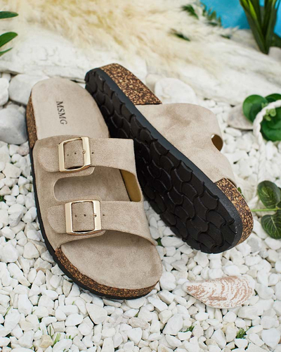 Royalfashion Tongs femme à boucles Foumy