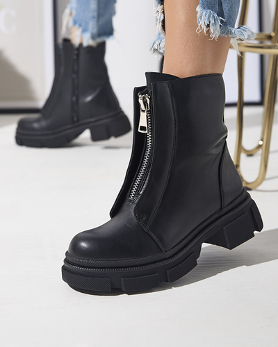 OUTLET Bottes hautes noires isolées pour femmes Slovys- Footwear