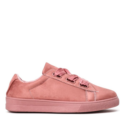 Baskets roses nouées avec un ruban Trinia - Footwear