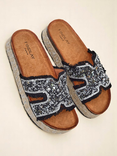 Royalfashion Chaussons pour femmes avec décorations Candy Candy