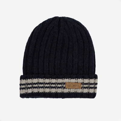 Bonnet homme bleu marine en laine mélangée - Accessoires