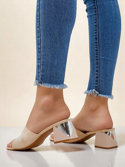 Mules pour femmes Royalfashion avec talons décoratifs Vollatie