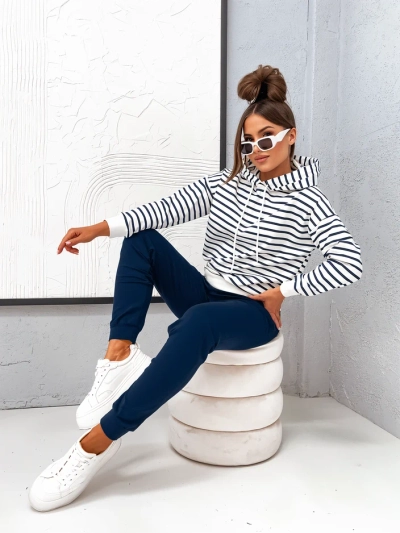 Ensemble de survêtement Royalfashion pour femmes à rayures