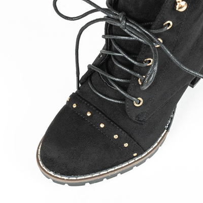 Bottines noires à lacets Locadia - Footwear