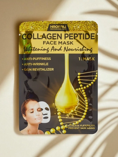 Aurora Collagenus Peptide Mask – Rozjaśniająca Maska Na Twarz Haokali 10 szt.