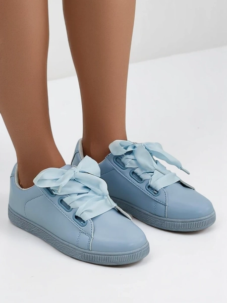 Royalfashion Baskets en éco-cuir pour femmes avec lacets décoratifs Etti