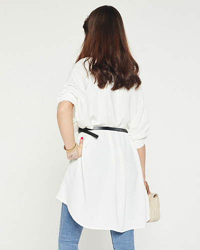 Chemise tunique blanche femme - Vêtements