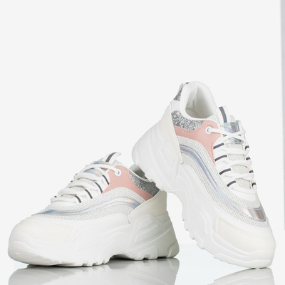 Chaussures de sport pour femmes blanches sur la plateforme Seyoella - Chaussures 1