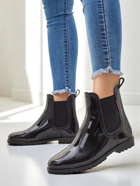 Bottes de pluie laquées Royalfashion pour femmes Rissma