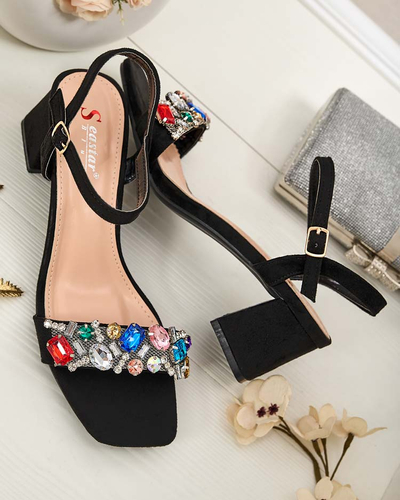 Royalfashion Sandales pour femmes sur tige avec cristaux Osdar