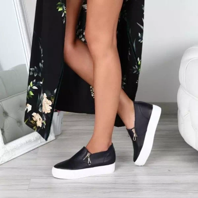 OUTLET Baskets à enfiler bleu marine Carlee - Chaussures