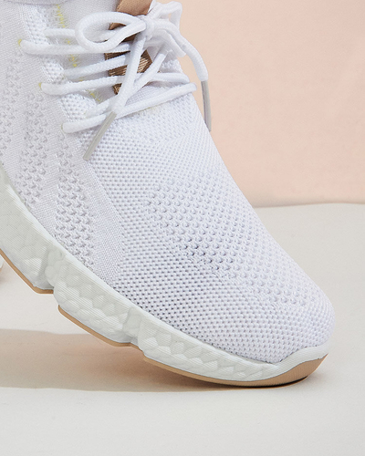 Chaussures de sport blanches et beiges pour femmes Baym - Footwear
