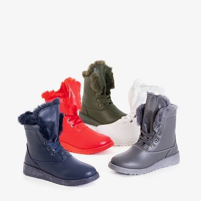 OUTLET Bottes de neige blanches pour femmes avec fourrure Cool Breeze - Footwear