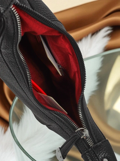 Royalfashion Petit sac à main pour femme en cuir écologique avec sangle décorative Lacquea