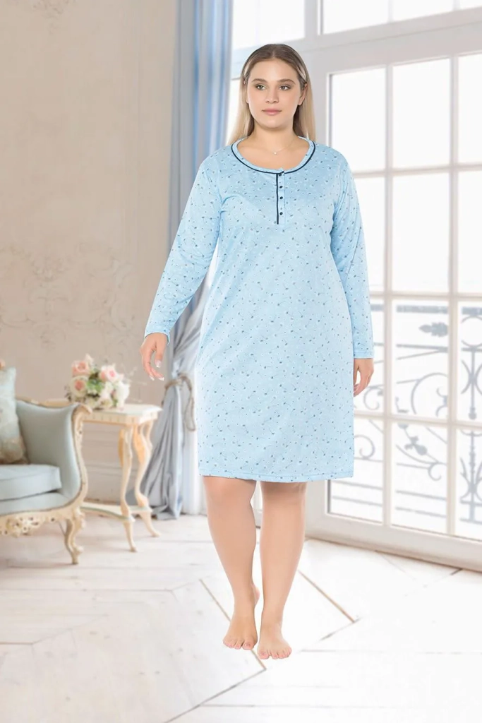 Chemise de nuit pour femmes Royalfashion avec impression GRANDE TAILLE