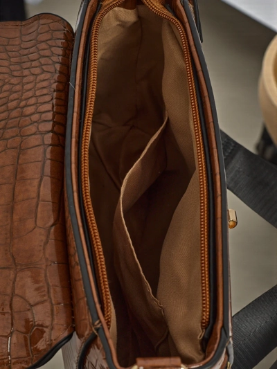 Petit sac à main pour femme en cuir écologique avec gaufrage Narelle