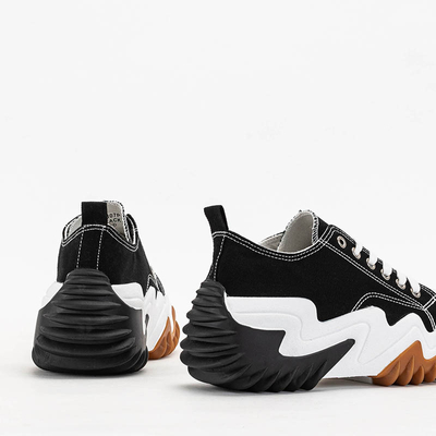 Chaussures de sport femme noires a'la sneakers Wenova - Footwear