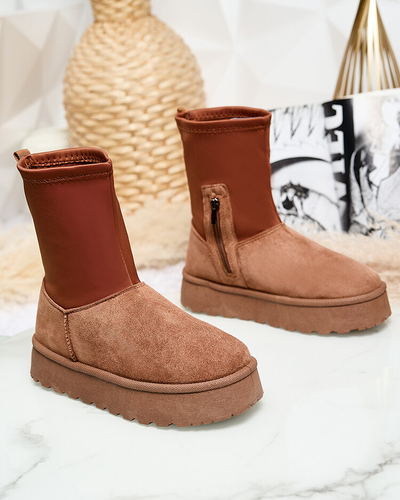 Royalfashion bottes a'la bottes de neige pour femmes Penelgia