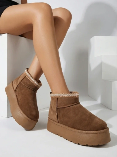 Royalfashion Bottes courtes pour femmes a'la bottes de neige Xoalla