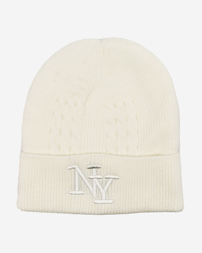 Royalfashion Casquette isolée pour femme Ecru