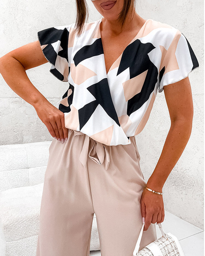 Royalfashion Combinaison longue imprimée pour femme