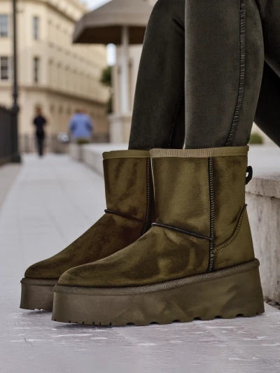 Royalfashion Chaussures courtes ressemblant à des bottes de neige pour femmes Eforte