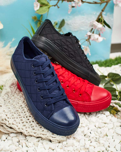 Baskets pour Femmes Stella Rouges en Tissu Sportives pour l'Été