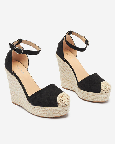 Royalfashion Noir Sandales à plateforme Meylasi pour femme