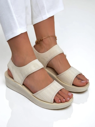 Royalfashion Sandales pour femmes à semelle épaisse Viva Flex