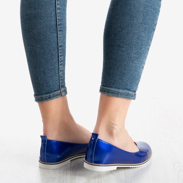 Mocassins Cyganeska femme bleu cobalt - Chaussures 1