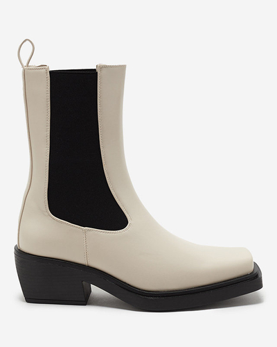 Bottines à enfiler beiges pour femmes Darran - Footwear