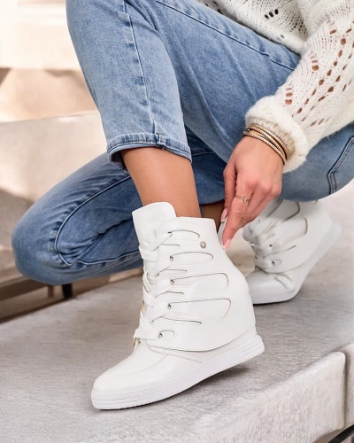 Royalfashion Bottes sportives pour femme à talon Pamstinsa