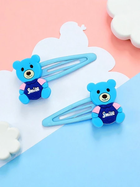 Barrettes avec un motif ourson