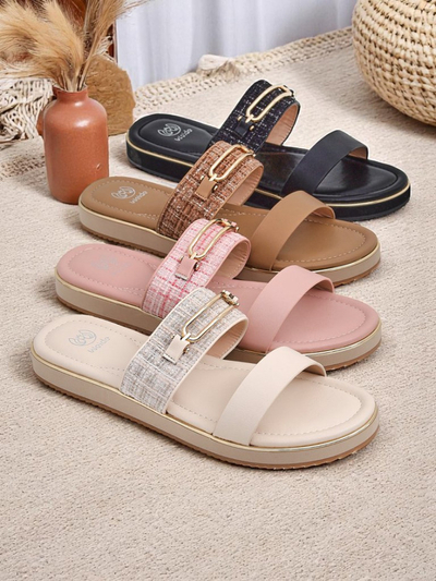 Royalfashion Chaussons plats pour femmes Mamma