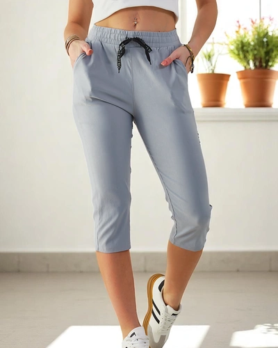 Royalfashion Short en coton pour femmes 3/4