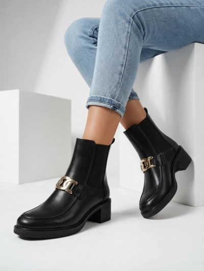 Bottines pour femmes Royalfashion à talon bas Ewios
