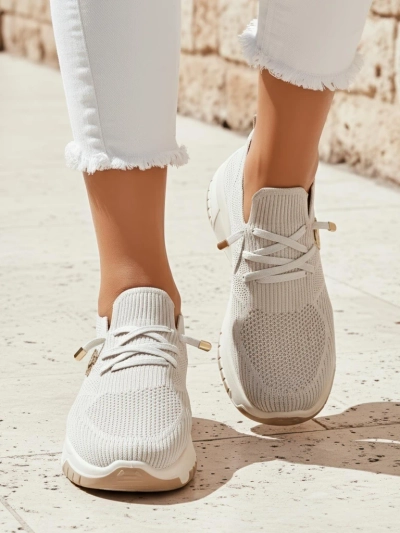 Royalfashion Slip-on chaussures de sport en tissu pour femme Teletta