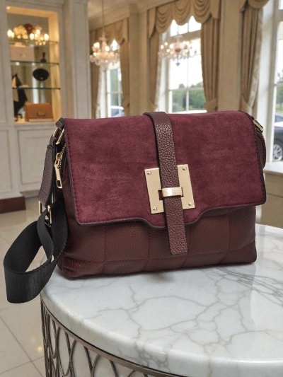 Sac à Main Femme Aurora Bordeaux Cuir Élégant pour Tous les Jours