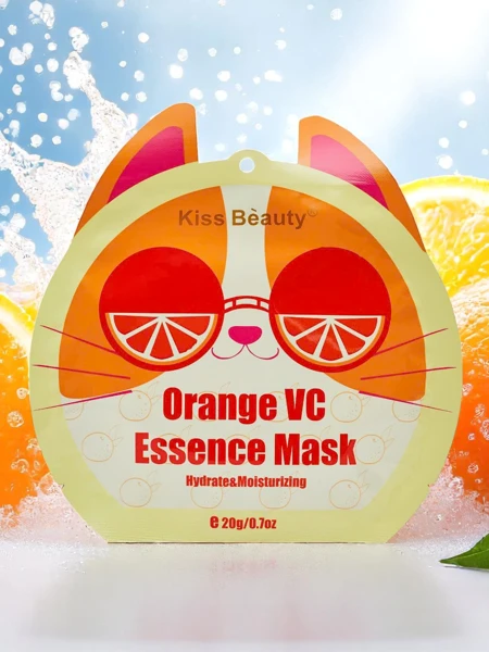 Masque en feuille pour le visage Orange - Hydratant