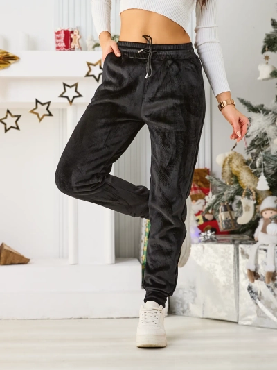 Royalfashion Pantalons de survêtement chauds pour femmes