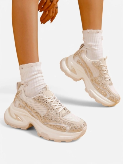 Baskets de sport pour femmes Royalfashion avec des strass Bloss