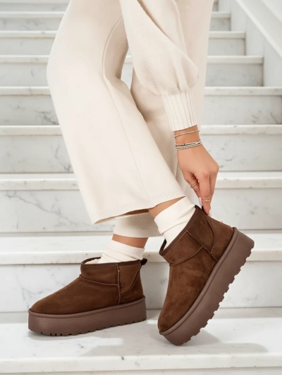 Royalfashion Bottes de neige à plateforme pour femmes a'la Dagodo
