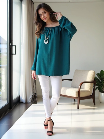 Blouse pour femmes Royalfashion a'la espagnole avec volants