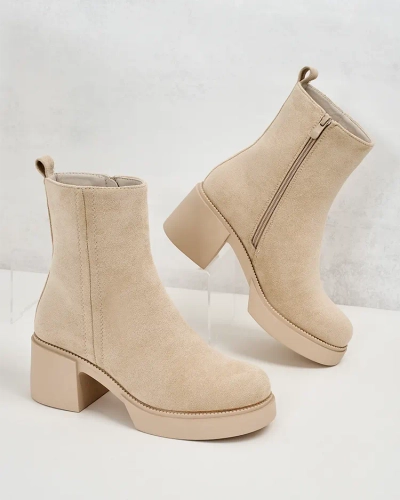 Royalfashion Bottes à talon aiguille Tratta pour femme