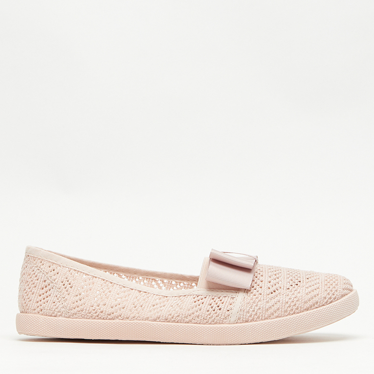 OUTLET Baskets roses ajourées avec nœud Nadin - Footwear