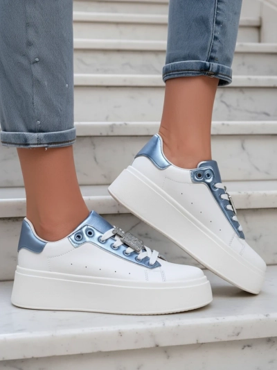 Bella Corsa Écru Sneakers pour Femmes Faits Main