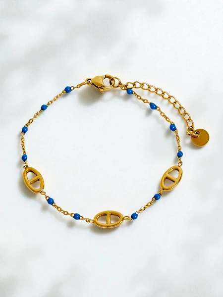 Bracelet Callisto Aurea avec perles plaqué or